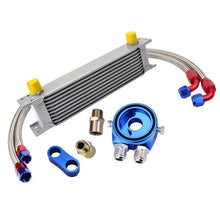 Load image into Gallery viewer, SPELAB 10 Row AN10 Oil Cooler Kit Silver-SPELAB