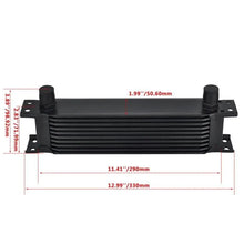 Load image into Gallery viewer, SPELAB 10 Row AN10 Oil Cooler Kit Universal Engine Stacked Plate Cooler Black-SPELAB