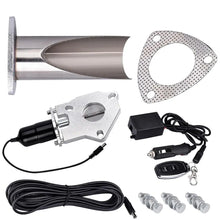 Load image into Gallery viewer, SPELAB 2.0/2.25/2.5/3.0 Inch Electric Stainless Exhaust Cutout with Remote control With Be cut Pipe Exhaust Cut out-SPELAB