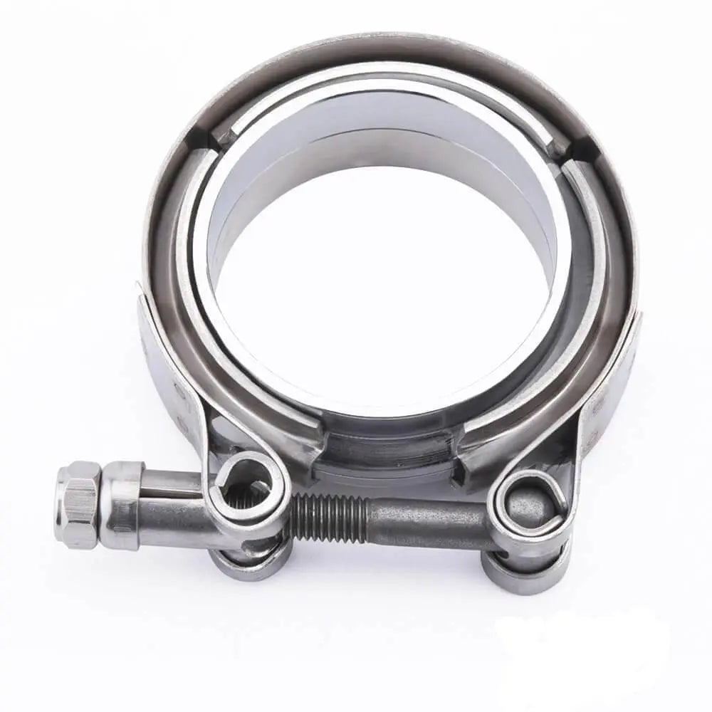SPELAB 2.25 Inch Stainless Steel V-Band Clamp and Mild Steel Male/Female Interlocking Flanges-SPELAB