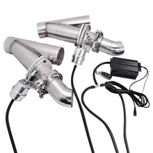 Load image into Gallery viewer, SPELAB 2.5 Inch Remote Dual Electric Vacuum Valve Electric Exhaust Cutout Kit-SPELAB
