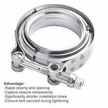 Load image into Gallery viewer, SPELAB 3 Inch Universal Stainless Steel V-Band Clamp &amp; Flanges-SPELAB