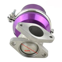 Load image into Gallery viewer, SPELAB 38mm 8 PSI External Turbo Exhaust Manifold Wastegate Blue / Purple-SPELAB