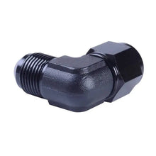Load image into Gallery viewer, SPELAB 3AN Female to 3AN Male Flare 90 Degree Swivel Hose Fitting Adapter Aluminium Anodized Black-SPELAB