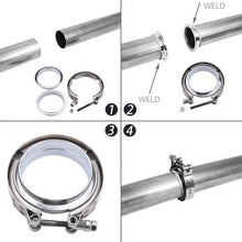 Load image into Gallery viewer, SPELAB 5.0 Inch Stainless Steel V-Band Clamp and Mild Steel Male/Female Interlocking Flanges-SPELAB