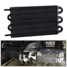Load image into Gallery viewer, SPELAB 6 Row Universal Aluminum Radiating Engine Transmission Oil Cooler Radiator Converter Kit-SPELAB
