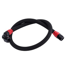 Load image into Gallery viewer, SPELAB AN10 Braided Oil Fuel Hose Line Kits 1.2Meter Black Hose Line With Installed Straight Elbow Swivel Hose End Fitting-SPELAB