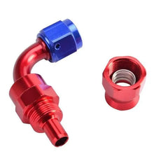 Load image into Gallery viewer, SPELAB AN8 PTFE Hose Ends 0/45/90/180 Degree Red &amp; Blue-SPELAB