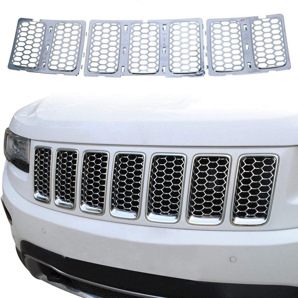 SPELAB JeCar Front Grille Inserts Mesh Honeycomb for 2014-2016 Jeep Grand Cherokee-SPELAB