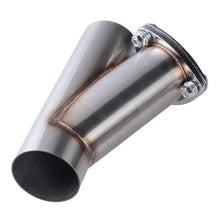 Load image into Gallery viewer, SPELAB Universal Exhaust System 2.5/3.0 Inch Stainless Steel Exhaust Cutout Y-Pipe Cutout With Stainless Cap-SPELAB