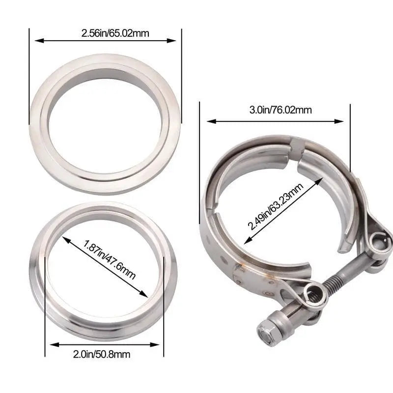 SPELAB V-Band Clamp With Stainless Steel Male&Female Interlocking Flanges-SPELAB