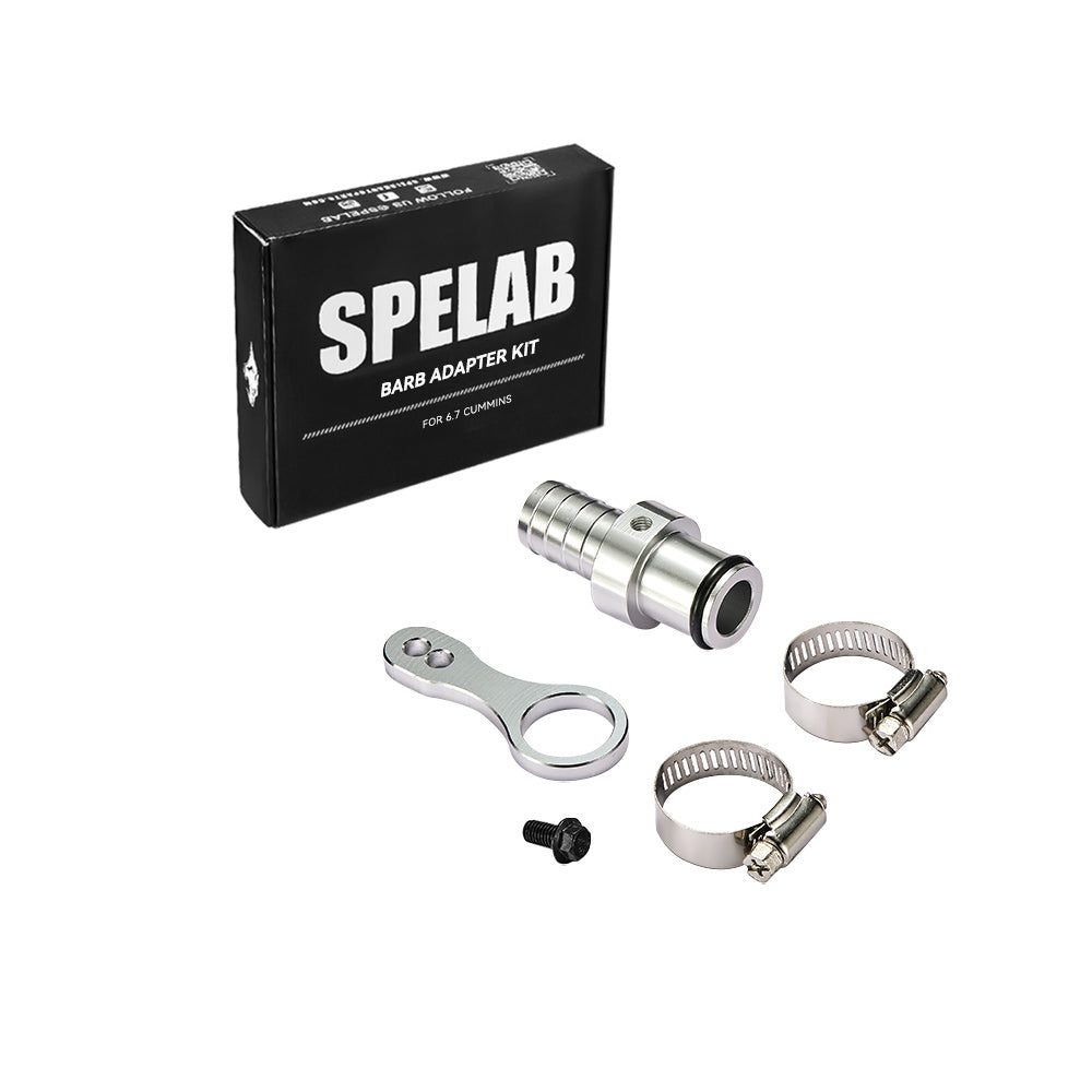 SPELAB 2009-2018 6.7L Cummins  Coolant Hose Barb Adapter Leaking Repair Kit-1