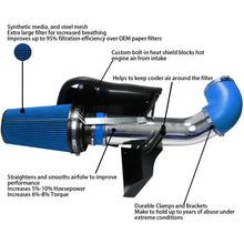 Load image into Gallery viewer, SPELAB 4&quot; Cold Air Intake Kit For 1999-2006 GMC Chevrolet 4.8L 5.3L 6.0L V8 Engine