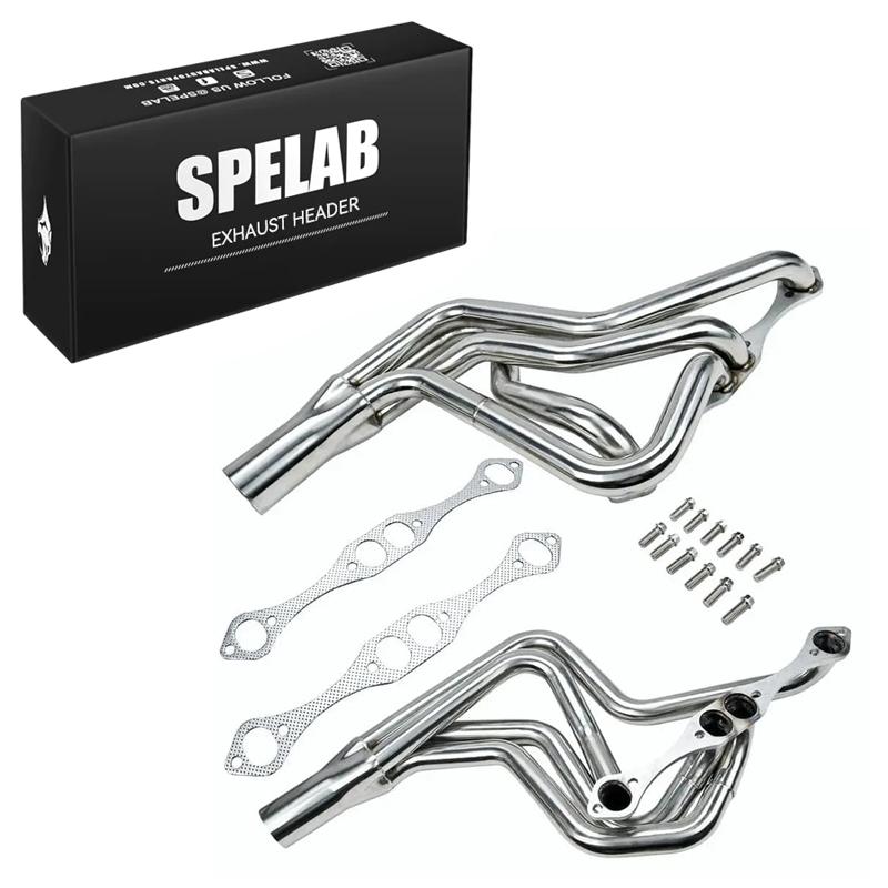 SPELAB Exhaust Header for 1972-1987 Small Block Chevy Malibu, Monte Carlo, Grand Prix, Cutlass, Regal and 1970-1981 Camaro
